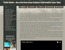 Tablet Screenshot of parkermovie.com